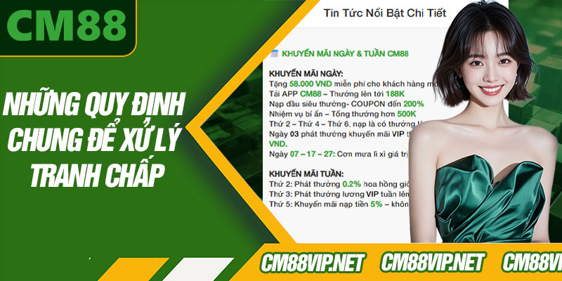 Những Quy Định Chung Để Xử Lý Tranh Chấp